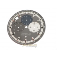 Quadrante Grigio Zenith El Primero Chronograph 38mm Grey dial ref. 03.2150.400/69.c713 nuovo
